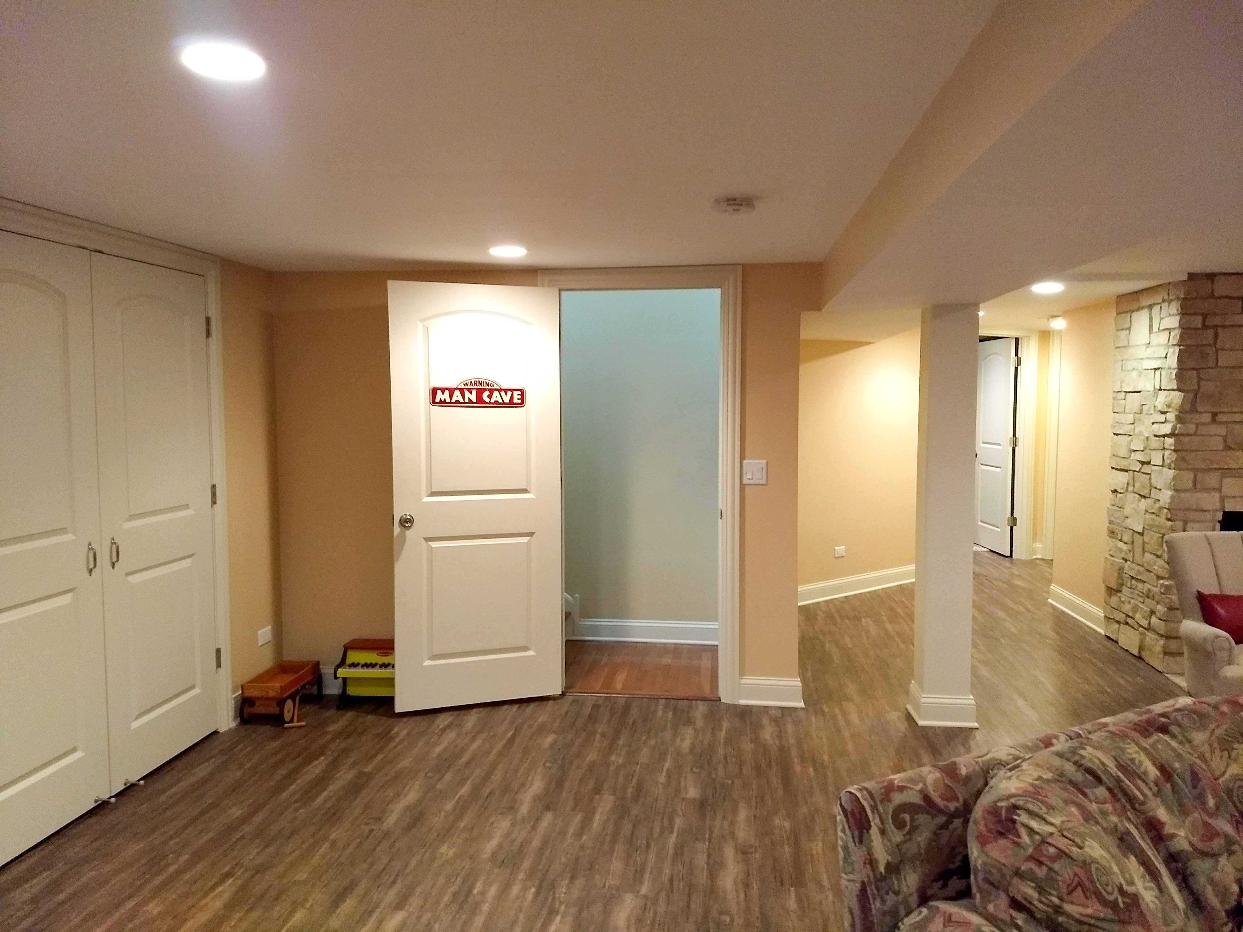 Finished basement transformation